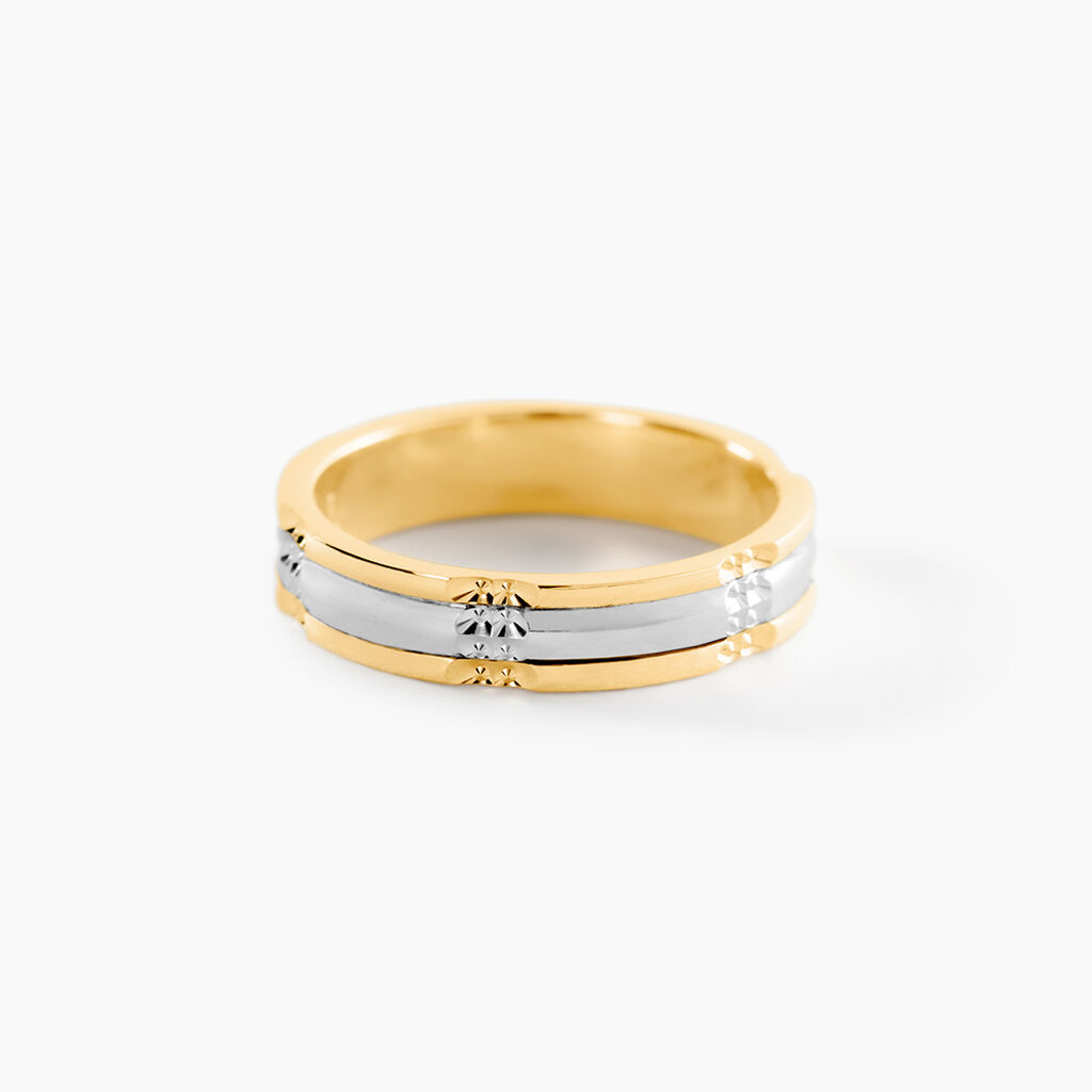 Alliance Marvin Demi Jonc Classique Or Bicolore - Alliances Unisex | Histoire d&rsquo;Or