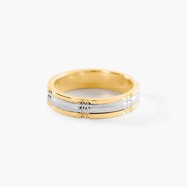 Alliance Marvin Demi Jonc Classique Or Bicolore