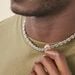 Collier Carrus Maille Grain De Cafe Argent Blanc - Chaines Homme | Histoire d’Or