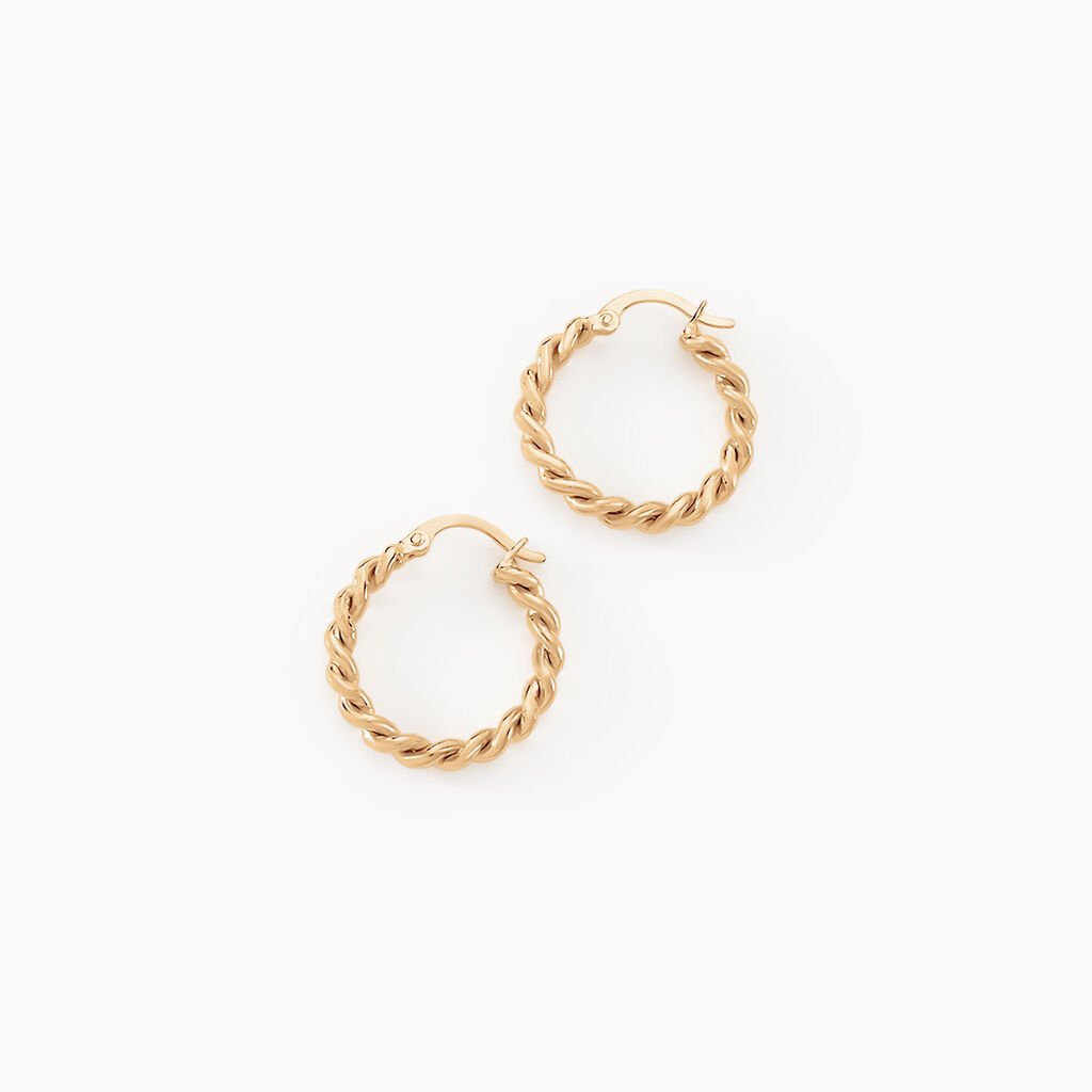 Créoles Plaqué Or Jaune Isaiah