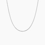 Collier Nahila Argent Blanc - Chaines Femme | Histoire d&rsquo;Or