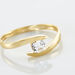 Bague Solitaire Camilia Or Jaune Oxyde De Zirconium - Bagues solitaires Femme | Histoire d’Or