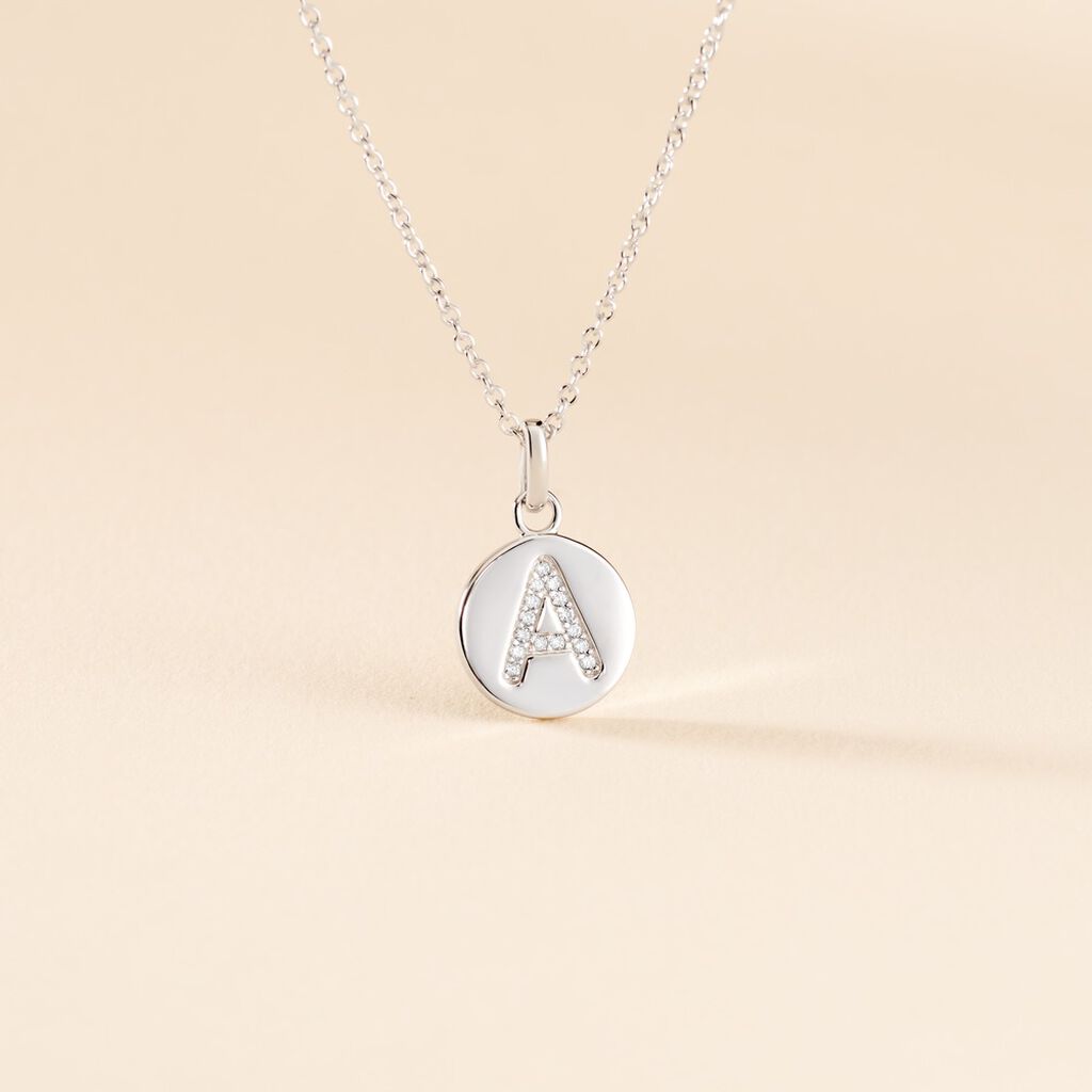 Collier Argent Eugenien Oxydes De Zirconium - Colliers fantaisie Femme | Histoire d’Or