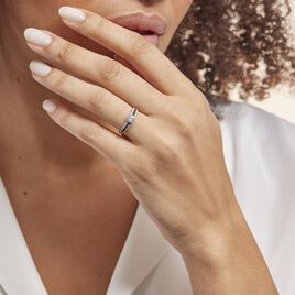 Bague Solitaire Katrina Or Blanc Oxyde De Zirconium - Bagues solitaires Femme | Histoire d’Or
