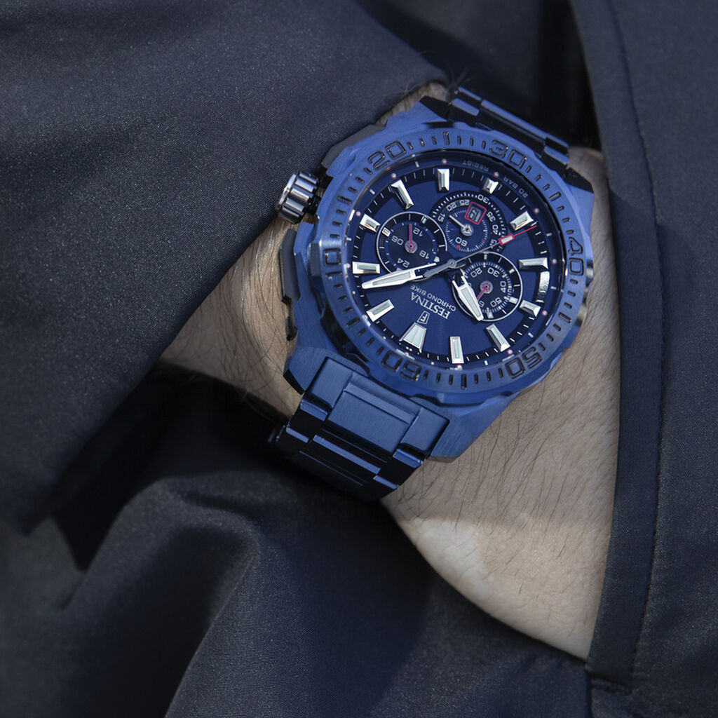 Montre Festina Chrono Bike Edition Speciale Bleu - Nouveautés Homme | Histoire d’Or