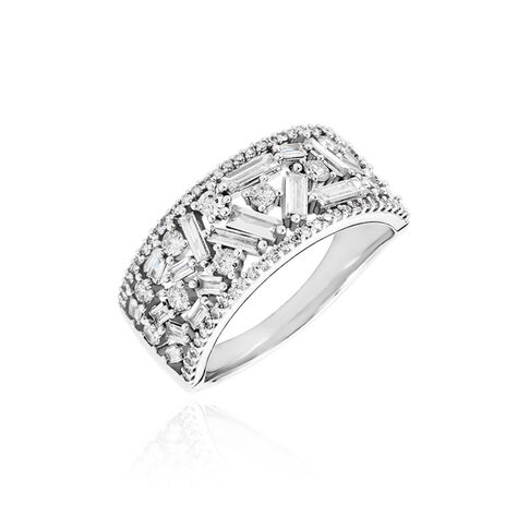 Bague Or Blanc Collection 1986 Diamants - Bagues avec pierre Femme | Histoire d’Or