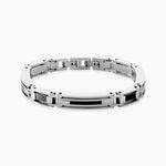 Bracelet Jourdan Acier Blanc - Bracelets Homme | Histoire d&rsquo;Or