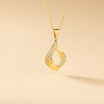 Collier Mai-lee Plaqu&eacute; Or Jaune Oxyde De Zirconium - Colliers Femme | Histoire d&rsquo;Or