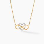 Collier Lacey Or Bicolore Oxyde De Zirconium - Colliers Femme | Histoire d&rsquo;Or