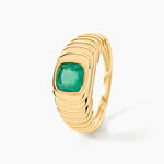 Bague Heritage Or Jaune Emeraude - Bagues solitaires Femme | Histoire d&rsquo;Or