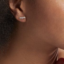 Bijoux D'oreilles Edma Or Rose Oxyde De Zirconium - Ear cuffs Femme | Histoire d’Or