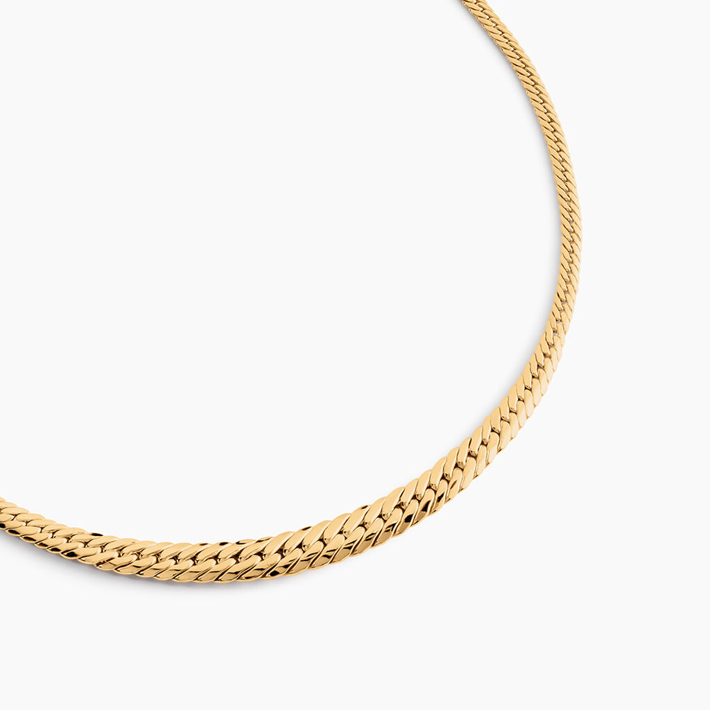 Collier Or Jaune Izel Maille Anglaise - Chaines Femme | Histoire d&rsquo;Or