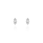Boucles D'oreilles Puces Mascaret Argent Blanc Oxyde De Zirconium - Boucles d'oreilles fantaisie Femme | Histoire d&rsquo;Or
