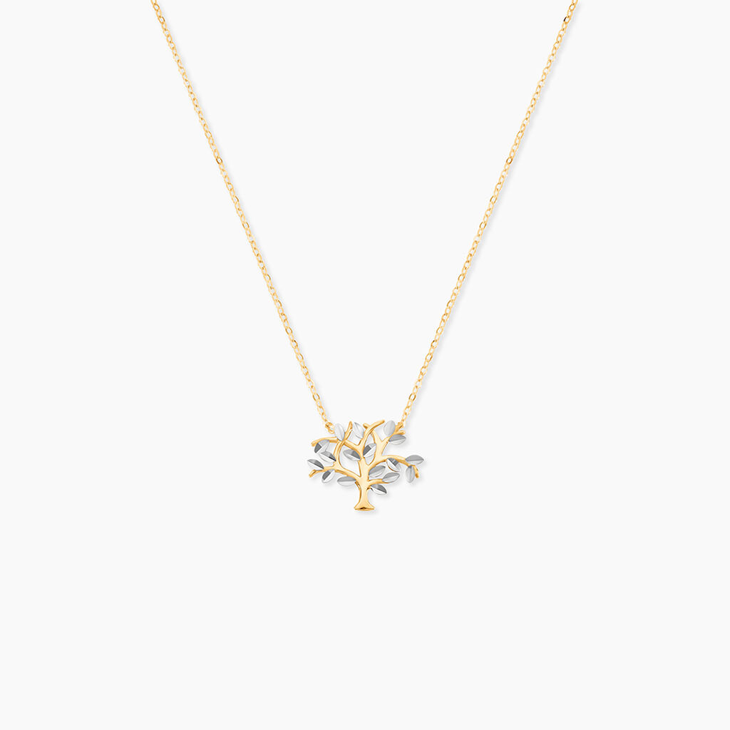 Collier Or Bicolore Fragaria - Bijoux sans pierre Femme | Histoire d&rsquo;Or