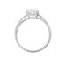 Bague Or Blanc Ofelie Solitaire Oxyde - Bagues solitaires Femme | Histoire d’Or