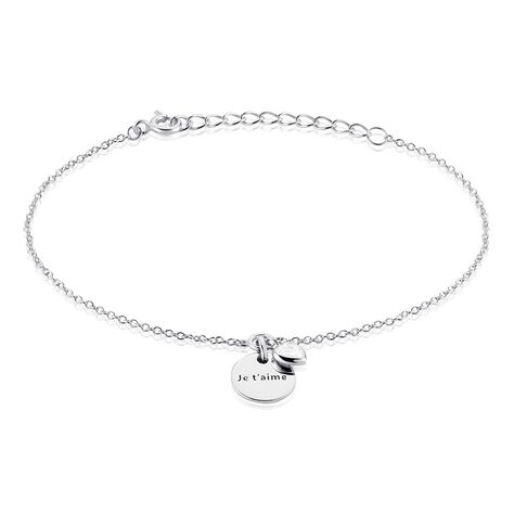 Bracelet Nikoline Argent Blanc Oxyde De Zirconium - Bracelets Coeur Femme | Histoire d’Or