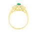 Bague Ivan Or Jaune Emeraude Et Diamant