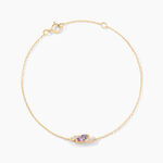 Bracelet Jardin Secret Or Jaune Am&eacute;thyste Oxyde De Zirconium - Bracelets Femme | Histoire d&rsquo;Or