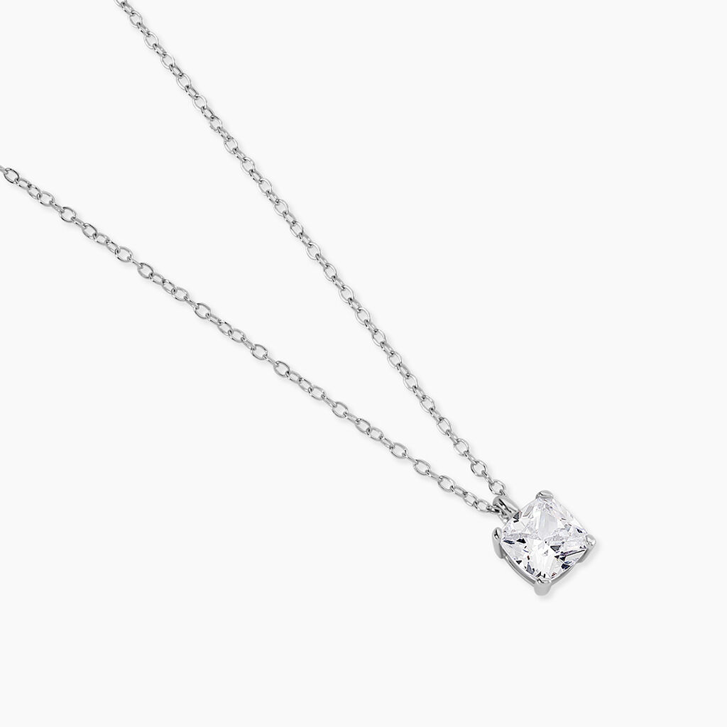 Collier Solitaire Argent Lyanna - Colliers fantaisie Femme | Histoire d&rsquo;Or