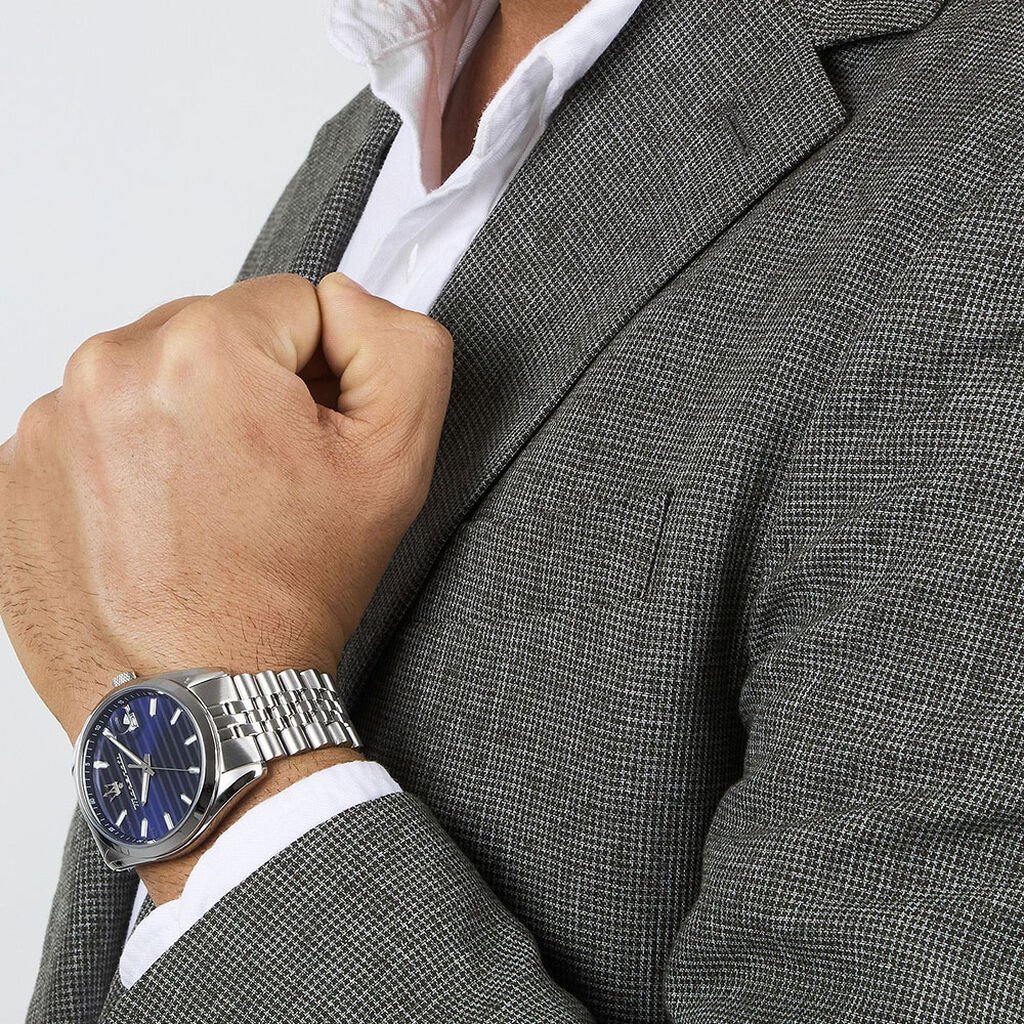 Montre Maserati Attrazione Bleu - Montres Homme | Histoire d’Or