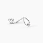 Boucles D'Oreilles Puces Cantara Argent Blanc Oxyde De Zirconium - Boucles d'oreilles fantaisie Femme | Histoire d&rsquo;Or