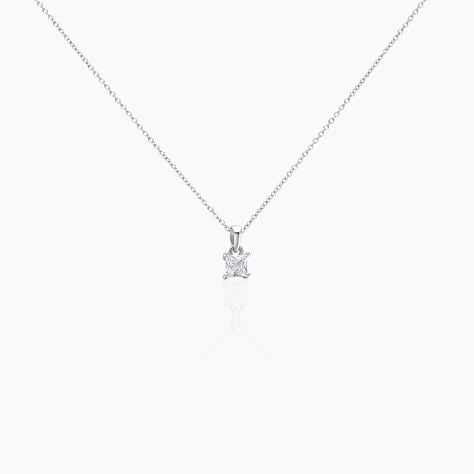Collier Argent Blanc Jenah Oxyde De Zirconium - Colliers fantaisie Femme | Histoire d&rsquo;Or