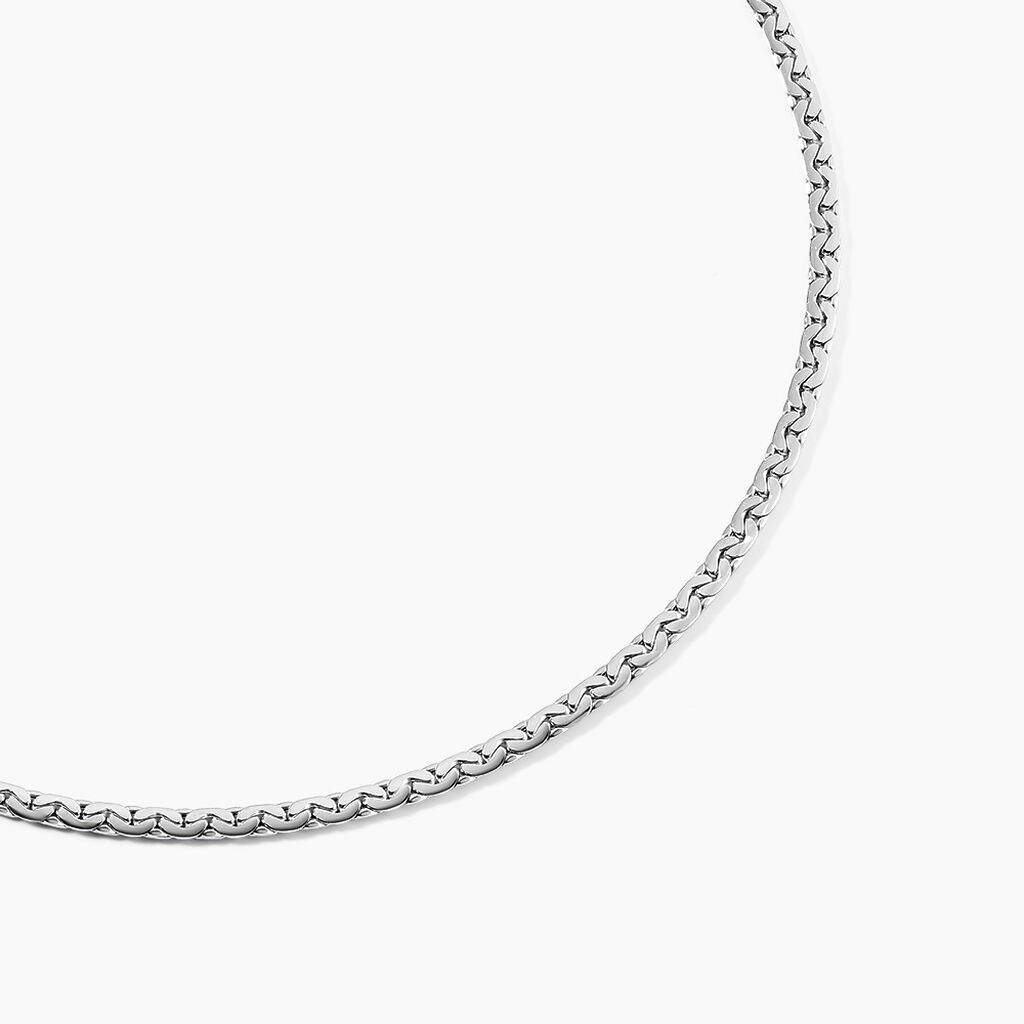 Collier Ivy Maille Haricot Or Blanc - Chaines Femme | Histoire d’Or
