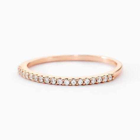 Bague Jaquelyn Argent Rose Oxyde De Zirconium - Bagues avec pierre Femme | Histoire d’Or