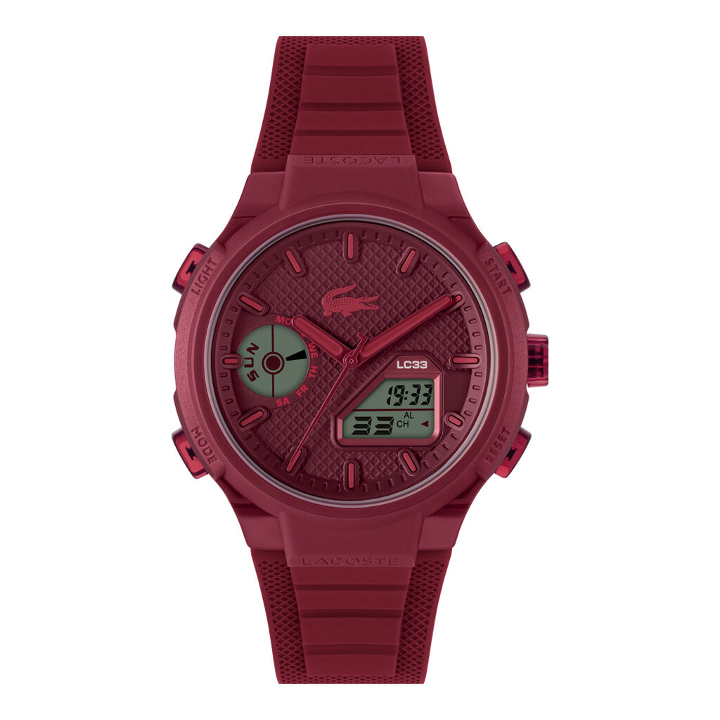 Montre Lacoste Lc33 Bordeaux - Montres Homme | Histoire d’Or