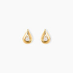 Boucles D'oreilles Puces Purete Or Jaune Diamant - Clous d'oreilles Femme | Histoire d&rsquo;Or