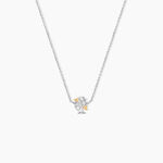 Collier Or Jaune Argent Blanc Oxyde De Zirconium - Colliers Femme | Histoire d&rsquo;Or