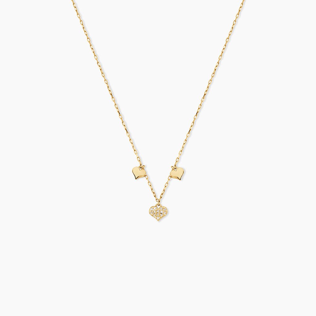 Collier Everild Or Jaune Oxyde De Zirconium - Colliers Femme | Histoire d&rsquo;Or