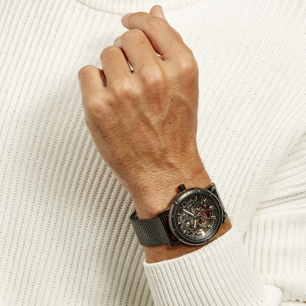 Montre Pierre Lannier Collection Automatic Noir - Montres Homme | Histoire d’Or