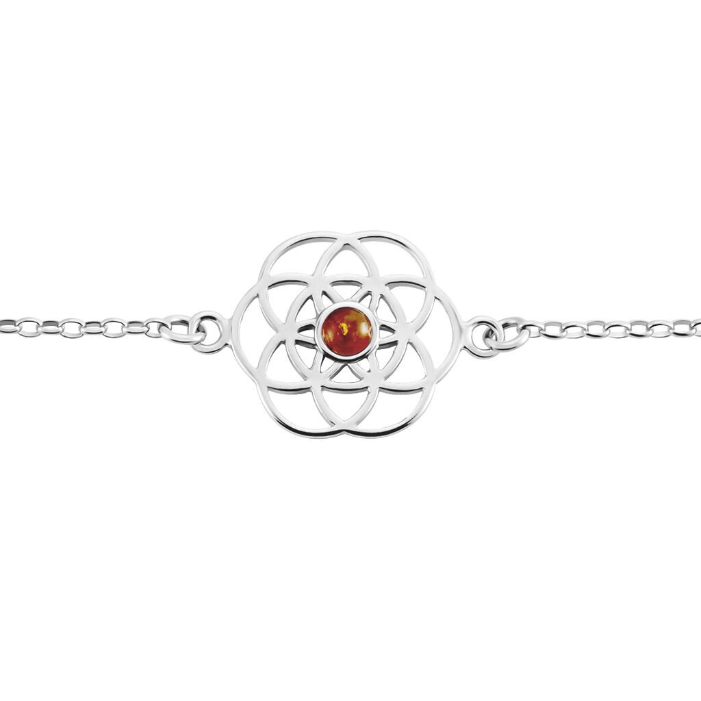 Bracelet Argent Blanc Aeson Ambre - Bracelets Femme | Histoire d’Or