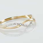 Bague Nucia Or Jaune Diamant - Bagues avec pierre Femme | Histoire d&rsquo;Or