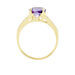 Bague Or Jaune Terese Améthyste - Bagues solitaires Femme | Histoire d’Or
