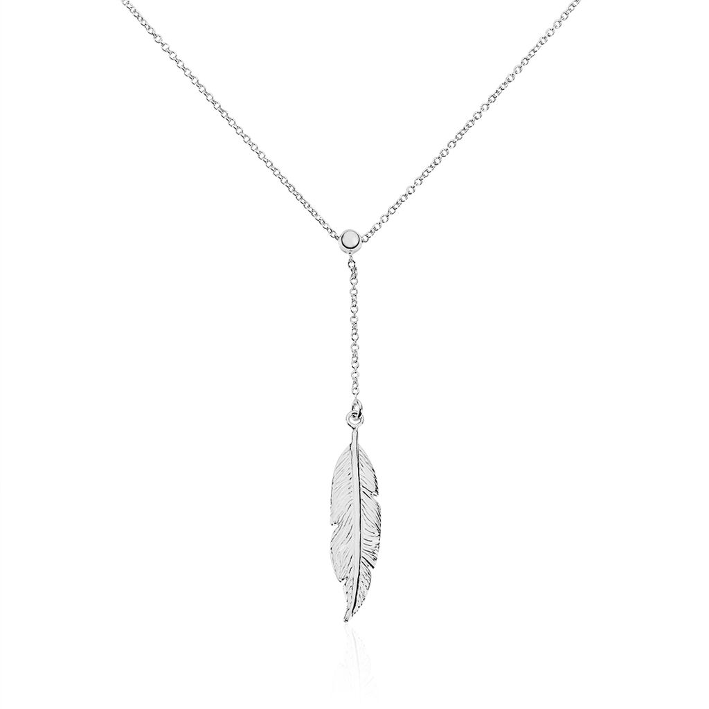Collier Aliza Argent Blanc - Colliers fantaisie Femme | Histoire d&rsquo;Or