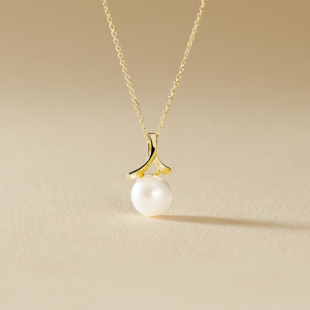 Collier Gladdie Or Jaune Perle De Culture - Colliers Femme | Histoire d’Or