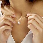 Collier Olivia Argent Rose Perle De Culture Et Oxyde De Zirconium - Colliers fantaisie Femme | Histoire d&rsquo;Or