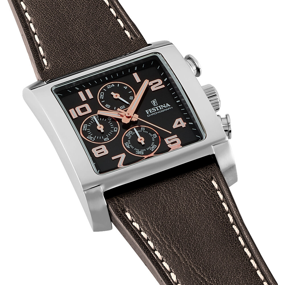 Montres Festina F20424/7 Acier Boucle Ardillon Blanc Rectangulaire -  HIMHB1N07F0 • Histoire d'Or