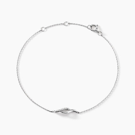 Bracelet Tylane Or Blanc Diamant - Bracelets Femme | Histoire d&rsquo;Or