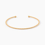 Bracelet Jonc Bohemian Plaqu&eacute; Or Jaune - Bracelets joncs Femme | Histoire d&rsquo;Or