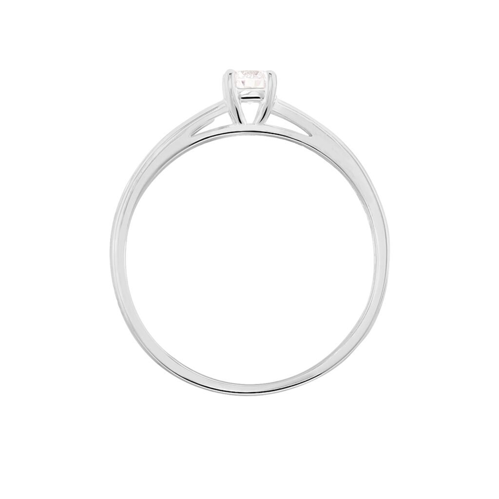 Bague Solitaire Anastasiane Or Blanc Diamant - Bagues solitaires Femme | Histoire d&rsquo;Or
