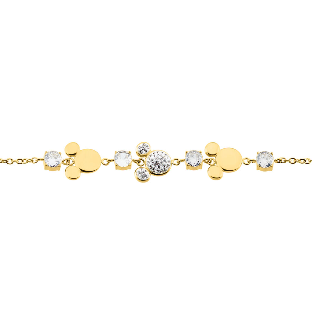 Bracelet Disney Acier Doré Oxyde - Bracelets Femme | Histoire d’Or