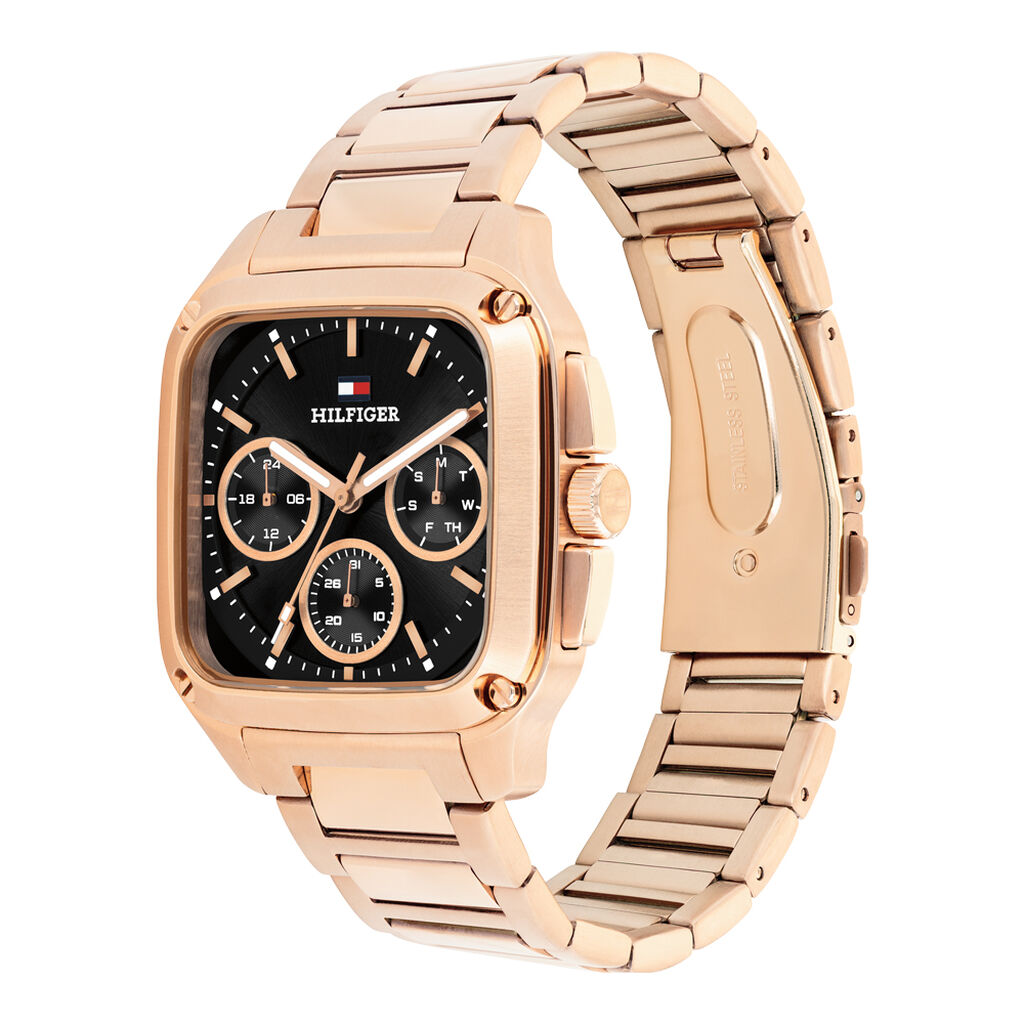 Montre Tommy Hilfiger Herald Noir - F&ecirc;te des p&egrave;res Homme | Histoire d&rsquo;Or