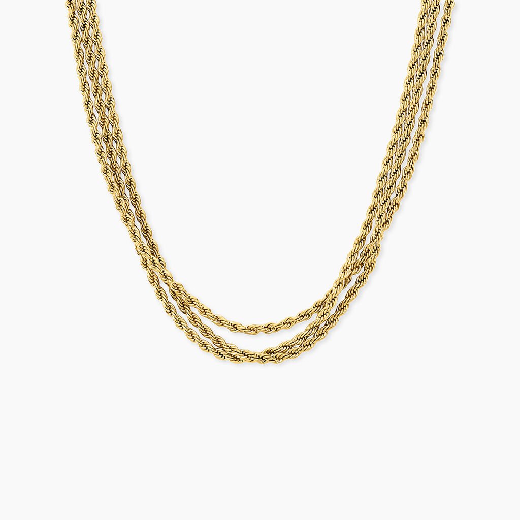 Chaine Beatrix Acier Jaune - Chaines Femme | Histoire d&rsquo;Or