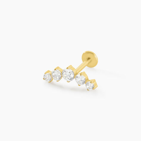Piercing Veria Titane Doré Oxyde De Zirconium - Bijoux Femme | Histoire d’Or