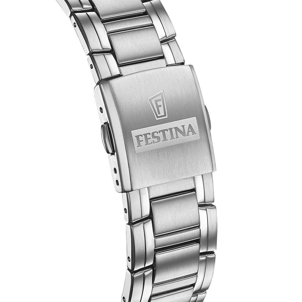 Montre Festina Timeless Chronograph Argent&eacute; - Montres Homme | Histoire d&rsquo;Or