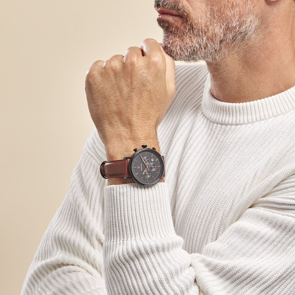 Montre Pierre Lannier Baron Noir - Montres Homme | Histoire d’Or