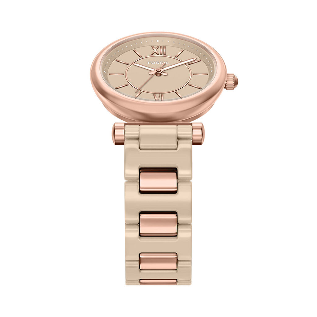 Montre Fossil Carlie 38 Beige - Montres Femme | Histoire d&rsquo;Or
